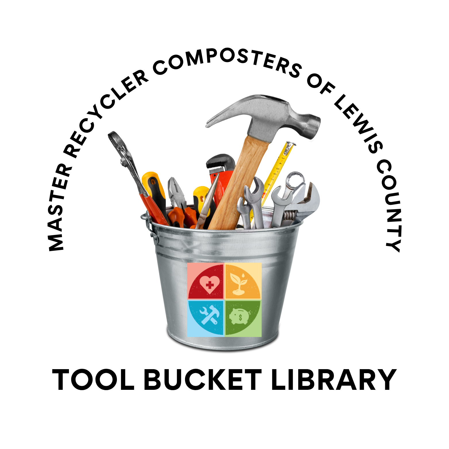 Master Recycler Composters of Lewis County Tool Library Logo 6-3-25