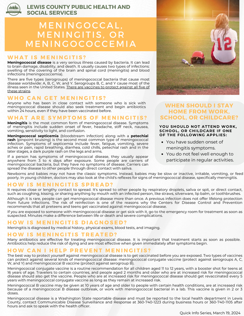 Meningitis - English