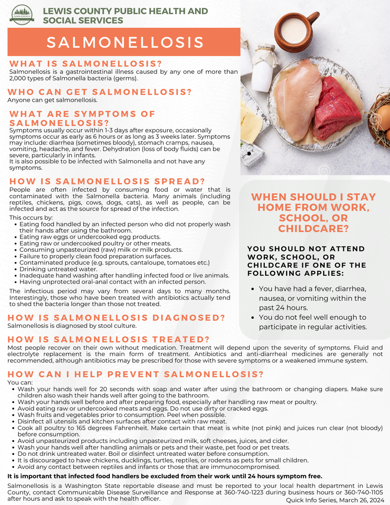 Salmonellosis - English