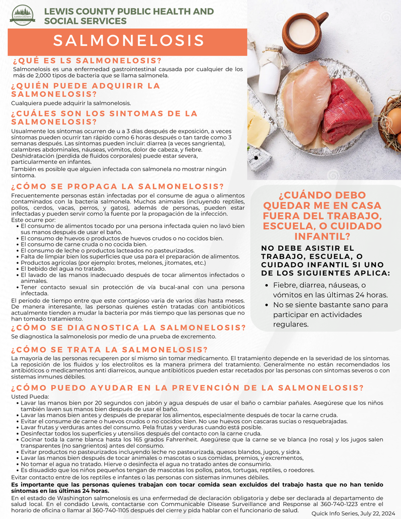 Salmonellosis - Spanish